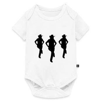 Line dance - country music - Baby Premium short-sleeve bodysuit - white - Front
