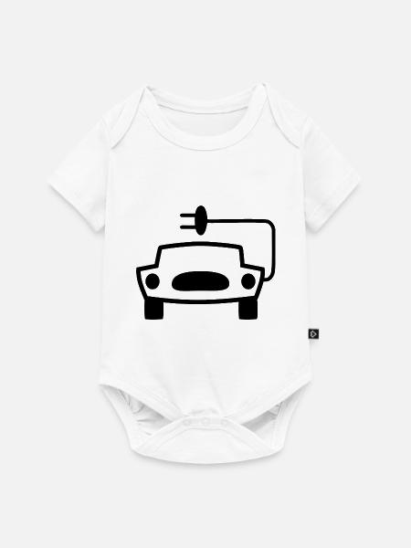 Das Elektroauto - Baby Premium Kurzarmbody - Weiß
