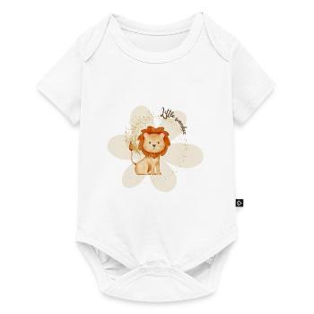 little wonder- Löwe/ lion - Baby Premium Kurzarmbody - Weiß - Vorne