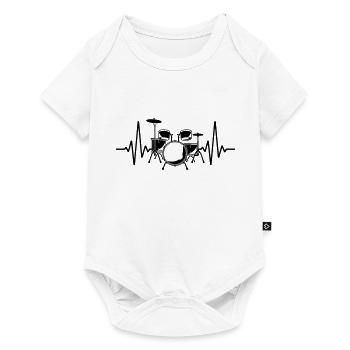 | changeable de couleur Battements de cœur - Body à manches courtes Premium Bébé - blanc - Devant