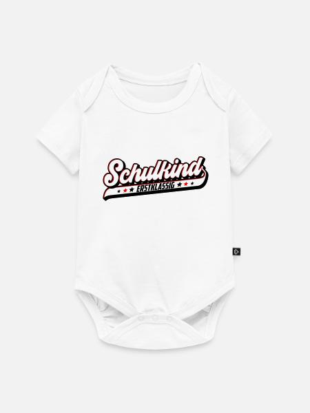 Schulkind Erstklassig | Farben änderbar - Baby Premium Kurzarmbody - Weiß