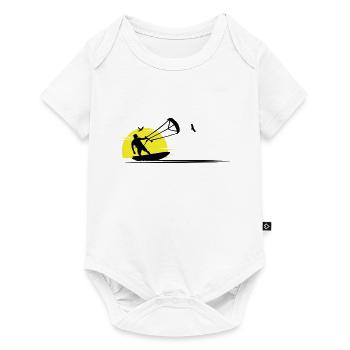 Kitesurf Idée Cadeau Sports Nautiques Fun - Body à manches courtes Premium Bébé - blanc - Devant