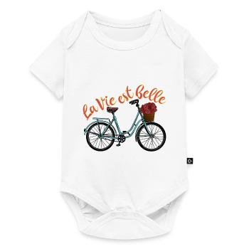La Vie Est Belle - Life Is Beautiful French - Baby Premium short-sleeve bodysuit - white - Front