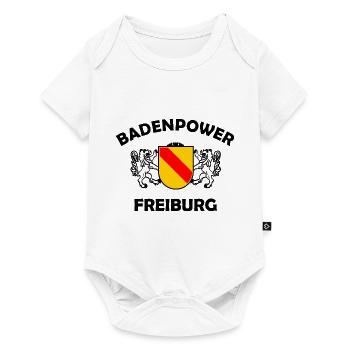 Drôles de dictons de Fribourg-en-Brisgau - Body à manches courtes Premium Bébé - blanc - Devant