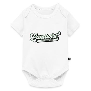 Landwirt mit Leib & Seele | Farben änderbar - Baby Premium Kurzarmbody - Weiß - Vorne
