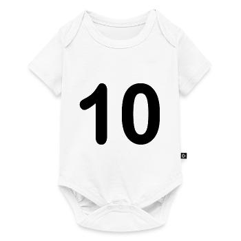 10 - Baby Premium Kurzarmbody - Weiß - Vorne