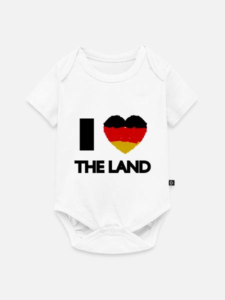 Ich liebe Deutschland - Baby Premium Kurzarmbody - Weiß