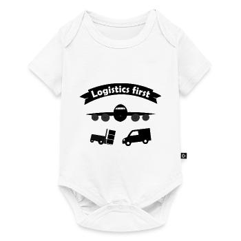 The world of logisticians - Baby Premium short-sleeve bodysuit - white - Front
