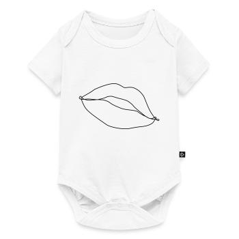 Kussmund Drawing - Baby Premium short-sleeve bodysuit - white - Front