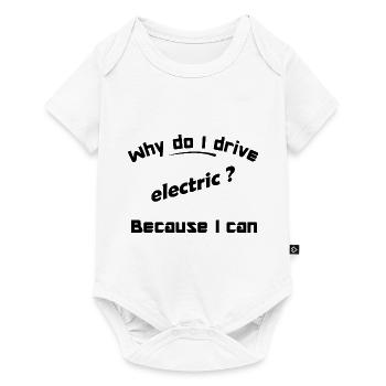I can drive electric - Baby Premium short-sleeve bodysuit - white - Front