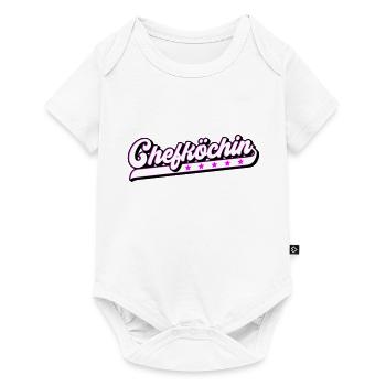Farben änderbar | Chefköchin - Baby Premium Kurzarmbody - Weiß - Vorne