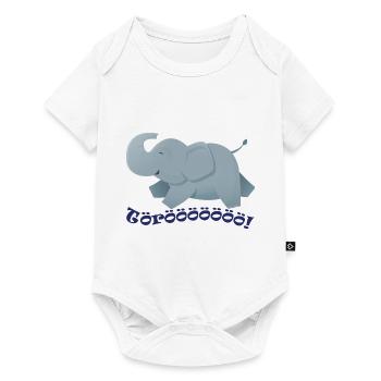 Wildtiere - Baby Premium Kurzarmbody - Weiß - Vorne