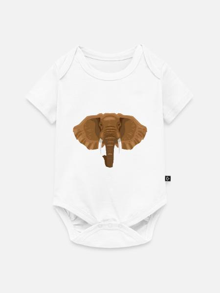 Wildtiere - Baby Premium Kurzarmbody - Weiß
