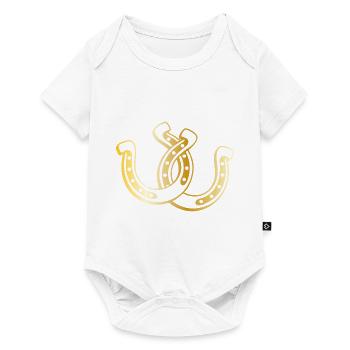 Pferde - Baby Premium Kurzarmbody - Weiß - Vorne