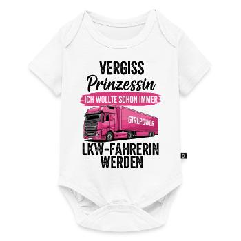Chauffeur de camion : Forget Princess - Body à manches courtes Premium Bébé - blanc - Devant