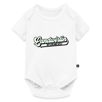 Landwirtin mit Leib & Seele | Farben änderbar - Baby Premium Kurzarmbody - Weiß - Vorne