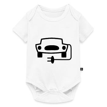 Les voitures électriques arrivent - Body à manches courtes Premium Bébé - blanc - Devant