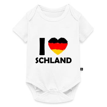 Ich liebe das Land - Baby Premium Kurzarmbody - Weiß - Vorne