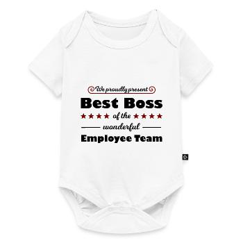 Patron, Patron et Manager - Body à manches courtes Premium Bébé - blanc - Devant