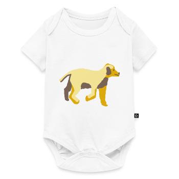 Hund - Baby Premium Kurzarmbody - Weiß - Vorne