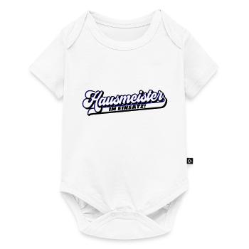 Farben änderbar | Hausmeister im Einsatz! - Baby Premium Kurzarmbody - Weiß - Vorne