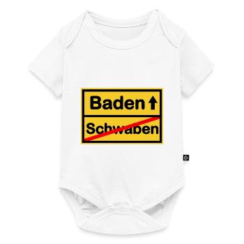 Richtung Baden - Baby Premium Kurzarmbody - Weiß - Vorne
