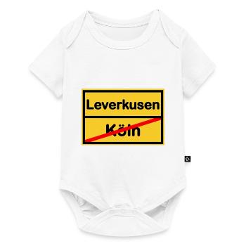 Zuhause in Leverkusen - Baby Premium Kurzarmbody - Weiß - Vorne