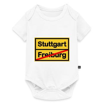 Die Stuttgart Fans - Baby Premium Kurzarmbody - Weiß - Vorne
