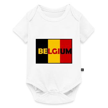 Hourra les Belges - Body à manches courtes Premium Bébé - blanc - Devant