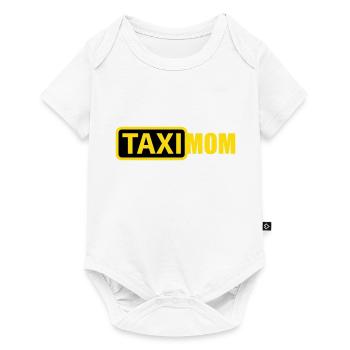 Farben änderbar | Taxi Mom - Baby Premium Kurzarmbody - Weiß - Vorne