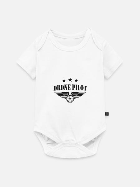 Drone Pilot - Baby Premium Kurzarmbody - Weiß