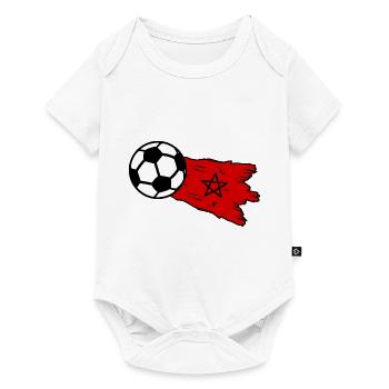 Les footballeurs marocains - Body à manches courtes Premium Bébé - blanc - Devant