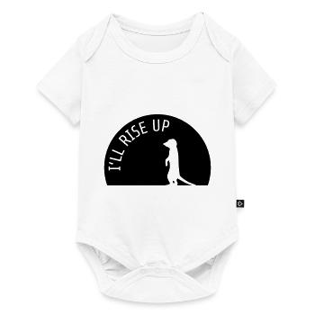 Je me lèverai suricate Meerkat Shadow Gift - Body à manches courtes Premium Bébé - blanc - Devant
