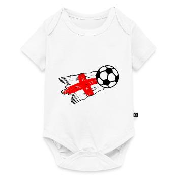 L’Angleterre et le football - Body à manches courtes Premium Bébé - blanc - Devant