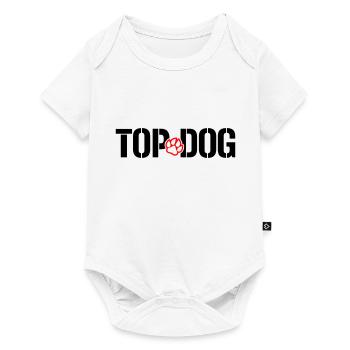 Colors can be changed | Top Dog - Best Dog TOPDOG - Baby Premium short-sleeve bodysuit - white - Front
