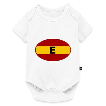 Auto Aufkleber Spanien - Baby Premium Kurzarmbody - Weiß - Vorne
