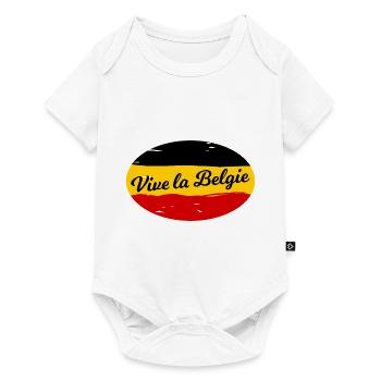 Long live Belgium - Baby Premium short-sleeve bodysuit - white - Front