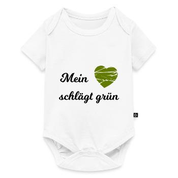 Le cœur des Verts - Body à manches courtes Premium Bébé - blanc - Devant