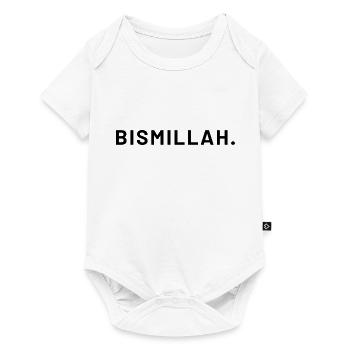 Bismillah lettering Islam Muslim T-Shirt - Baby Premium short-sleeve bodysuit - white - Front