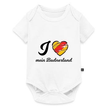 ich liebe mein Badnerland - Baby Premium Kurzarmbody - Weiß - Vorne