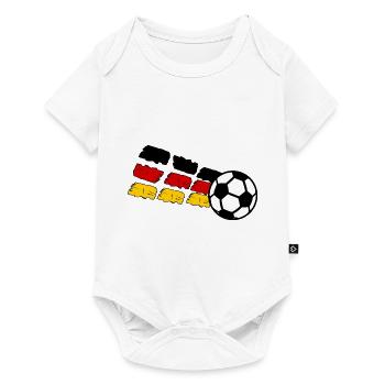 Les fans de football allemands - Body à manches courtes Premium Bébé - blanc - Devant