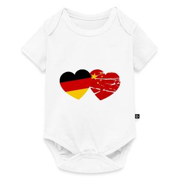 L’amitié germano-chinoise - Body à manches courtes Premium Bébé - blanc - Devant