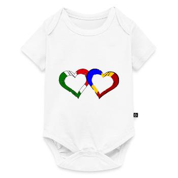 Italian Romanian Love - Baby Premium short-sleeve bodysuit - white - Front