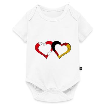 Austrio Amour allemand - Body à manches courtes Premium Bébé - blanc - Devant
