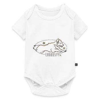 Hund - Baby Premium Kurzarmbody - Weiß - Vorne