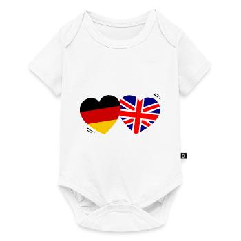 L’amitié anglo-allemande - Body à manches courtes Premium Bébé - blanc - Devant