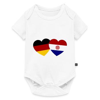 The German Croatian friendship - Baby Premium short-sleeve bodysuit - white - Front