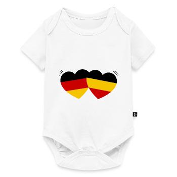 L’amitié belgo-allemande - Body à manches courtes Premium Bébé - blanc - Devant