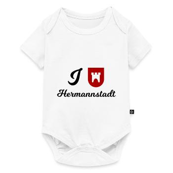 Sibiu en Roumanie - Body à manches courtes Premium Bébé - blanc - Devant