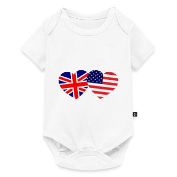 British American Friends - Baby Premium short-sleeve bodysuit - white - Front